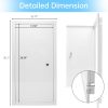 XSKLBZA Metal Access Door White Modern Easy Installation-1