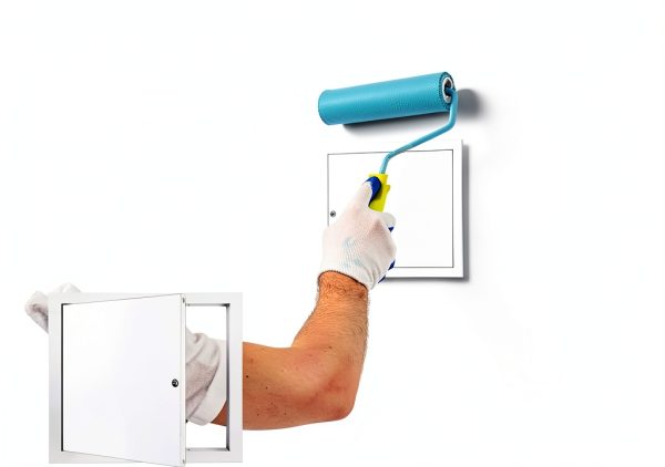 Gisafai Aluminum Access Panel Modern White Wall Mount-4
