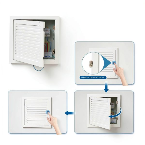Crezone Aluminum Access Panel Modern Hidden Storage Solution-3