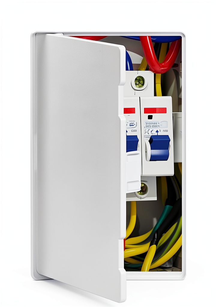Installing Donext Plastic Access Door White Durable Easy Installation on a bathroom wall with pipes visible