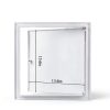 Gisafai Aluminum Access Panel Modern White Wall Mount-1