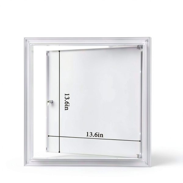 Gisafai Aluminum Access Panel Modern White Wall Mount-1