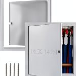 Gisafai Aluminum Access Panel Modern White Wall Mount-0