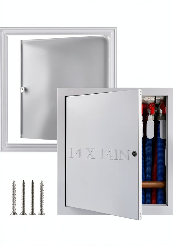 Gisafai Aluminum Access Panel Modern White Wall Mount-0