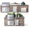 YuxiangBBQ Stainless Steel Double Door Outdoor Kitchen-1