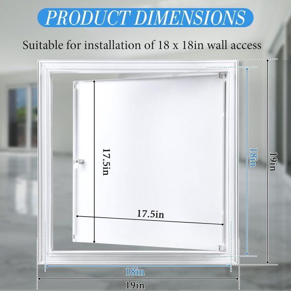 Gisafai Aluminum Access Panel Drywall Lock Design Indoor-1