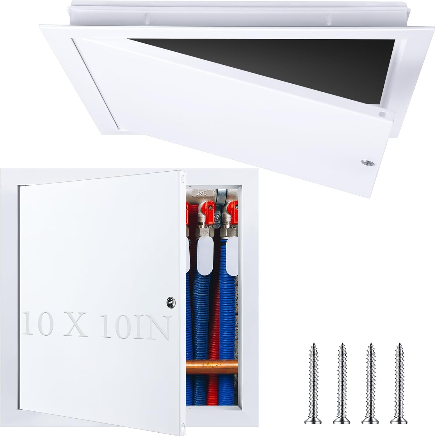 Gisafai access panel installed on a drywall surface