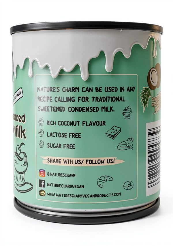 Vegan Coconut Condensed Milk Natures Charms 11oz-4