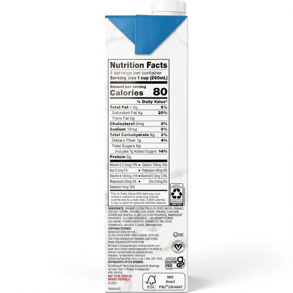 Coconut Milk Beverage So Delicious 32oz Vegan-10