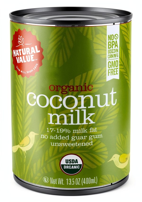 Natural Value Coconut Milk Beverage 13.5 ounce Pack of 12-0