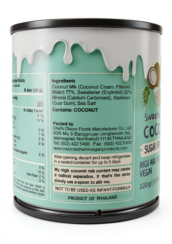 Vegan Coconut Condensed Milk Natures Charms 11oz-3