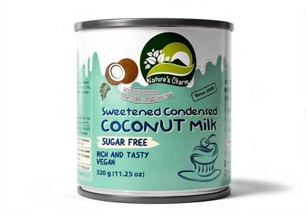 Vegan Coconut Condensed Milk Natures Charms 11oz-0