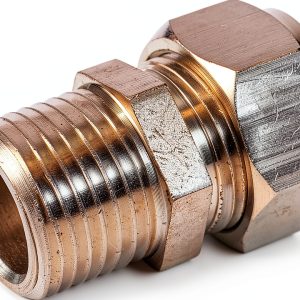 Maxline M8002 Straight Fitting 1/2-Inch Brass NPT Thread Adapter-0