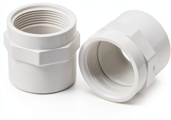 2 Pcs 1-1/2 Inch Female Thread PVC Fittings Gabrella Threaded Coupling-3