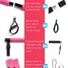 Multifunctional Pilates Equipment with Pilates Ball, 2 in 1 Handles & Door Anchor, Portable Bar for Women Home Gym Yoga Workouts-2