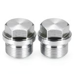 Stainless Steel M18 x 1.5 Plug Outer Hex Head Metaland Fit 2 Pack-0