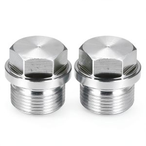 Stainless Steel M18 x 1.5 Plug Outer Hex Head Metaland Fit 2 Pack-0