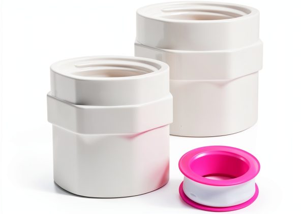 2 Pcs 1-1/2 Inch Female Thread PVC Fittings Gabrella Threaded Coupling-0