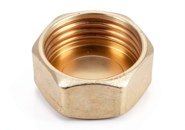 6PCS Brass 1/2 Inch NPT Caps with Silicone Rings Gold Hex Fittings-2