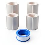 12pcs 1/2Inch Female to Female Threaded PVC Pipe Fittings White-0