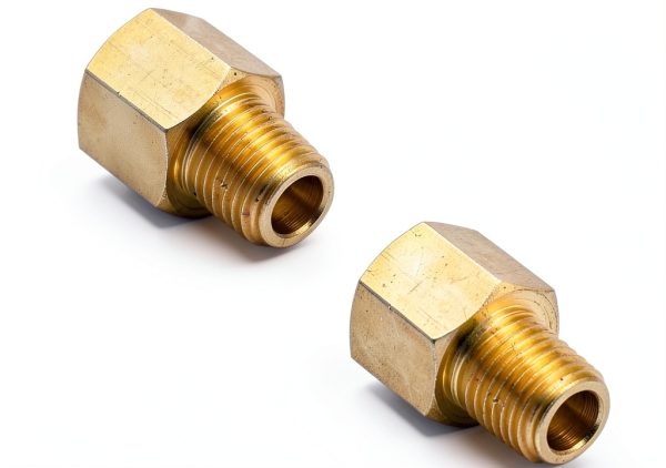Brass Thread Adapter FloFlex 3/8 BSPT Male to 3/8 NPT Female-0