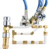 Brass Thread Adapter FloFlex 3/8 BSPT Male to 3/8 NPT Female-4