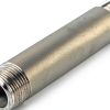 1/2" Inch x 6 1/2" Inch Pipe Nipple Stainless Steel 304 Threaded Male NPT Both Ends Schedule 40 (OD) 0.85" Inch ID 0.63 Inch Wall 0.11 Inch Continuous Weld-0
