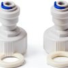 3/4 FNPT to 1/4 OD Connect Fitting HLGHLG 2‑Pack Plastic Adapter-0