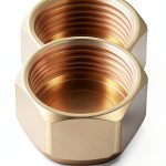 6PCS Brass 1/2 Inch NPT Caps with Silicone Rings Gold Hex Fittings-0