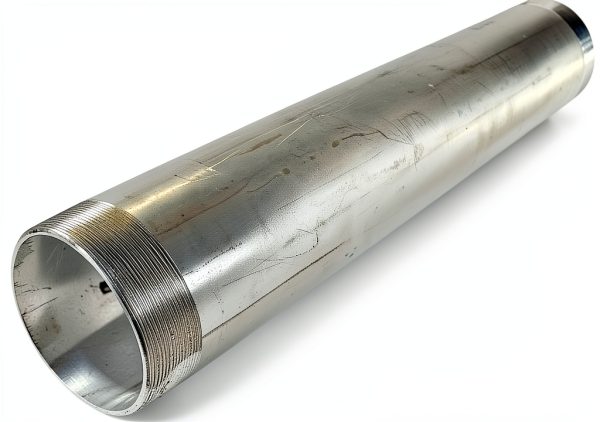1/2" Inch x 6 1/2" Inch Pipe Nipple Stainless Steel 304 Threaded Male NPT Both Ends Schedule 40 (OD) 0.85" Inch ID 0.63 Inch Wall 0.11 Inch Continuous Weld-1