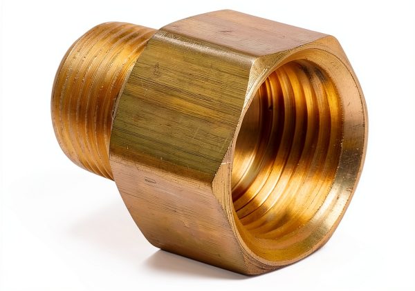 Brass Thread Adapter FloFlex 3/8 BSPT Male to 3/8 NPT Female-2